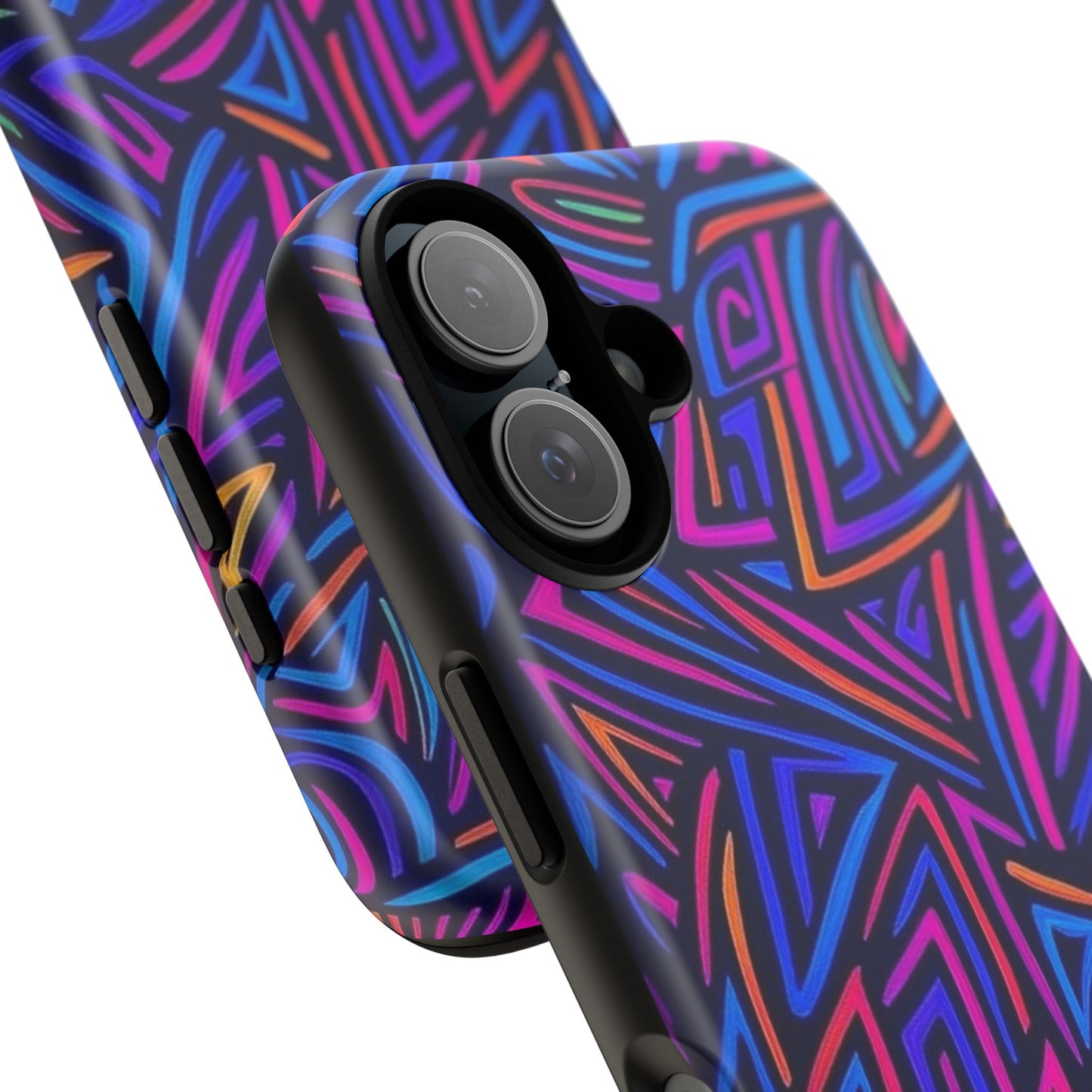 Vibrant Phone Case, Funky Design, Durable Phone Cover, Colorful Accessories, Unique Gift for Tech Lovers