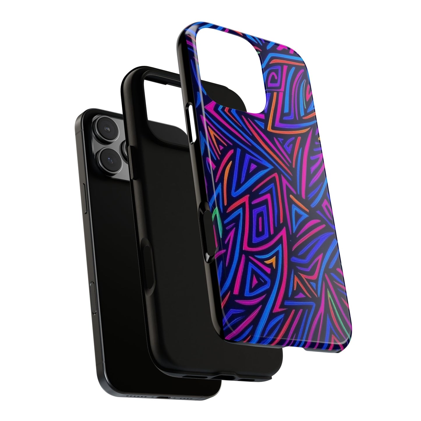 Vibrant Phone Case, Funky Design, Durable Phone Cover, Colorful Accessories, Unique Gift for Tech Lovers