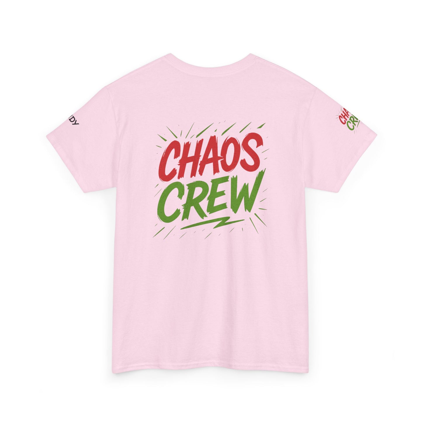 Chaos Crew Unisex Heavy Cotton Tee | Fun Graphic T-Shirt for Group Events, Parties, Celebrations, Gifts, Casual Wear