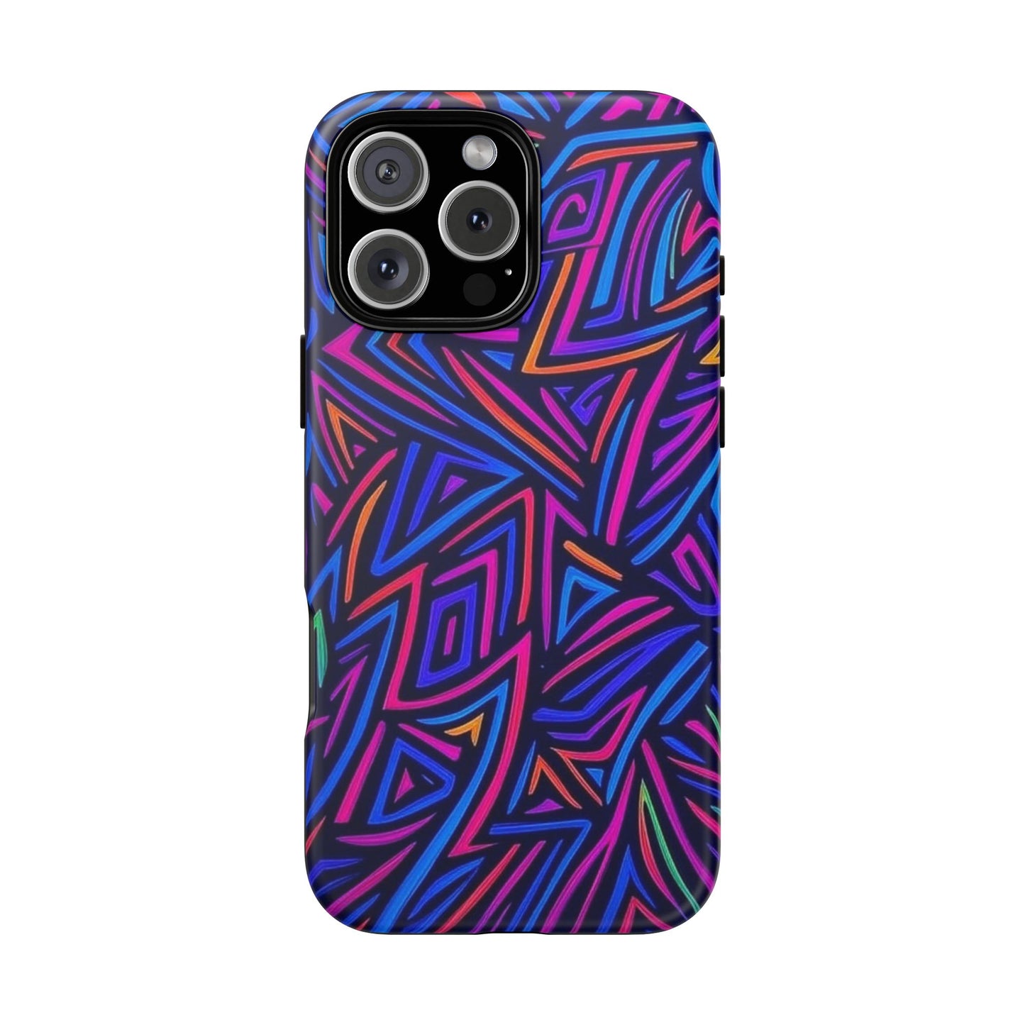 Vibrant Phone Case, Funky Design, Durable Phone Cover, Colorful Accessories, Unique Gift for Tech Lovers