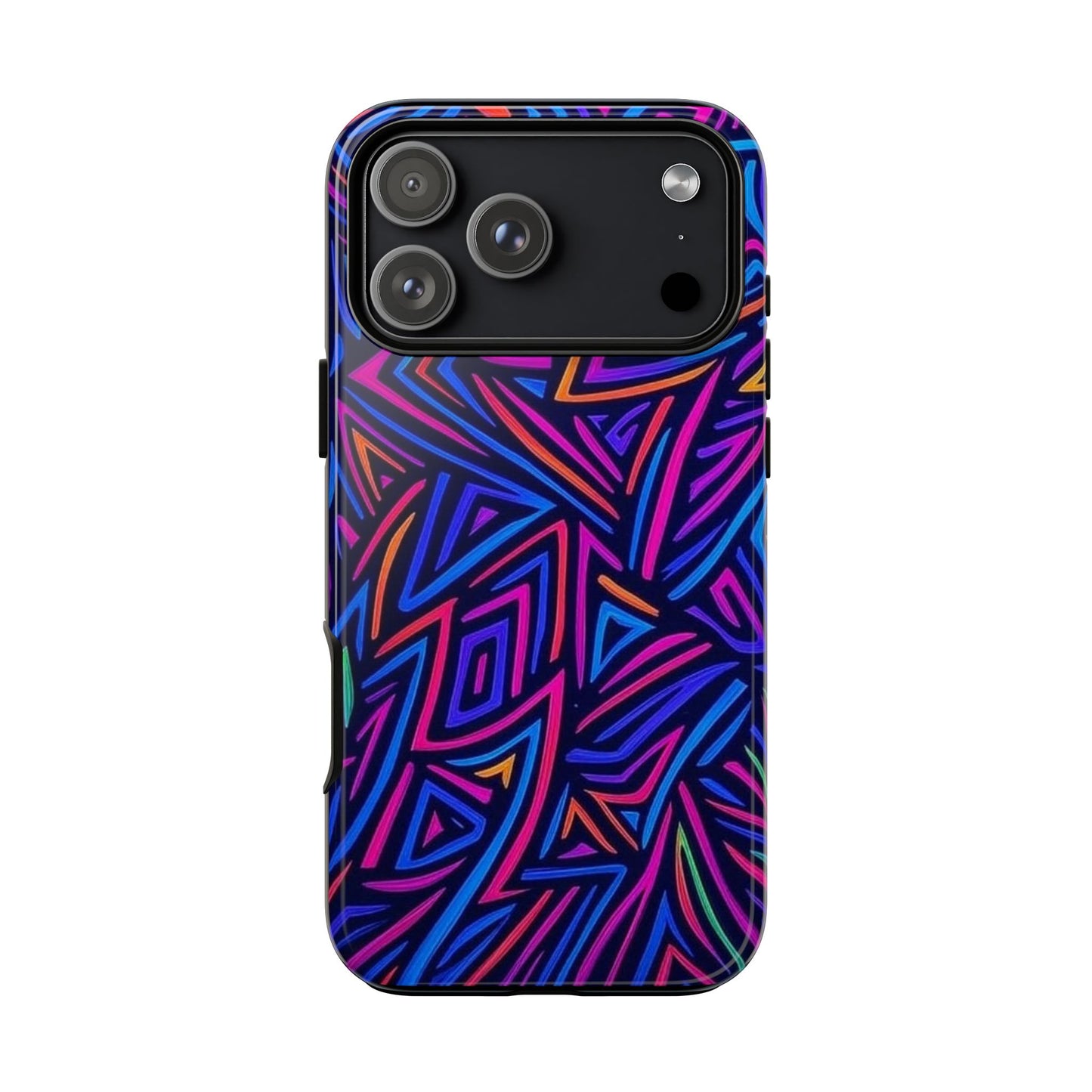 Vibrant Phone Case, Funky Design, Durable Phone Cover, Colorful Accessories, Unique Gift for Tech Lovers