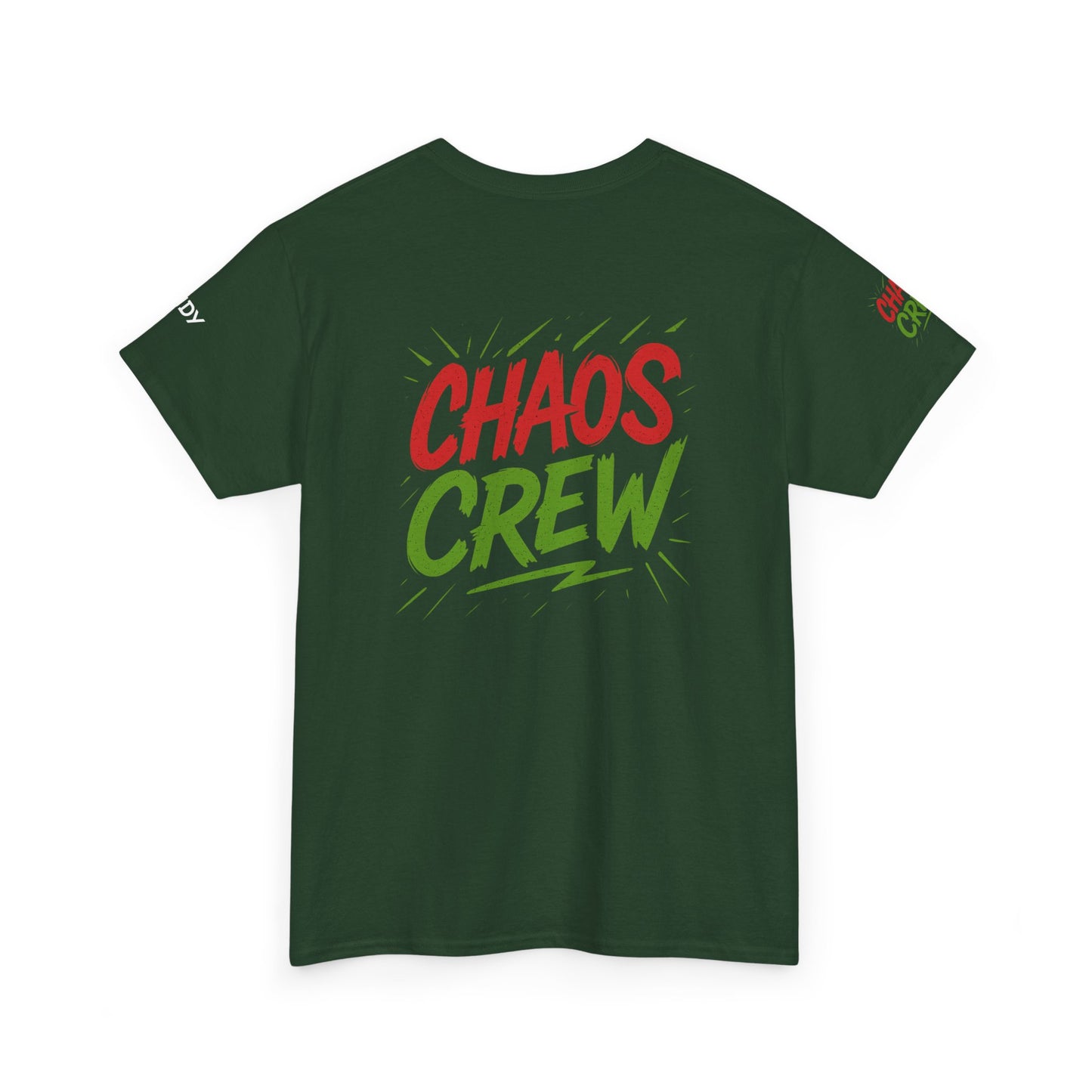 Chaos Crew Unisex Heavy Cotton Tee | Fun Graphic T-Shirt for Group Events, Parties, Celebrations, Gifts, Casual Wear