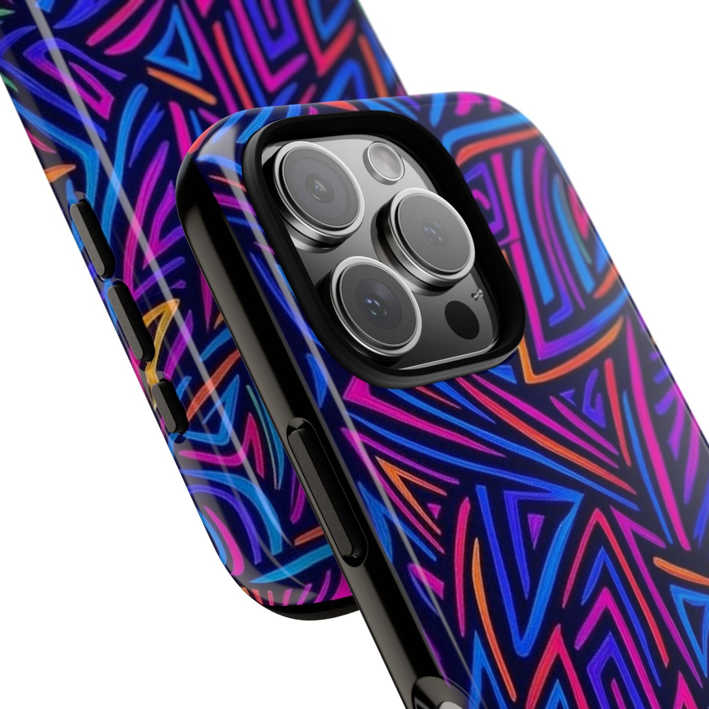 Vibrant Phone Case, Funky Design, Durable Phone Cover, Colorful Accessories, Unique Gift for Tech Lovers