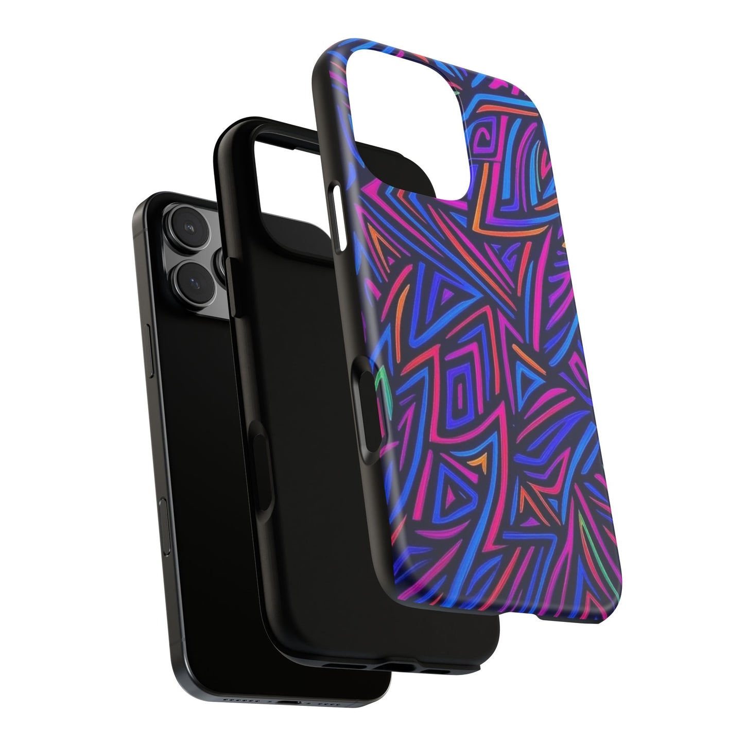 Vibrant Phone Case, Funky Design, Durable Phone Cover, Colorful Accessories, Unique Gift for Tech Lovers