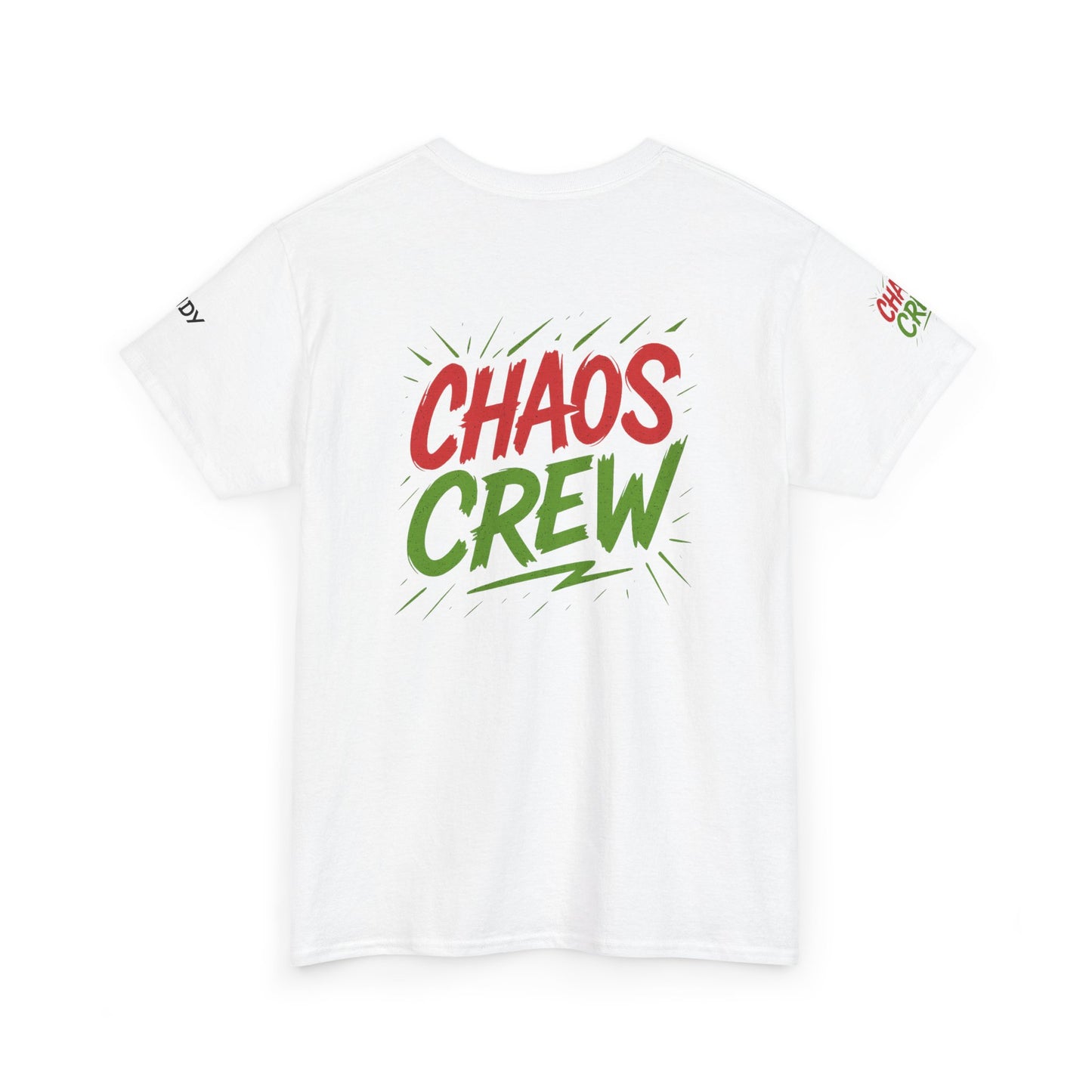 Chaos Crew Unisex Heavy Cotton Tee | Fun Graphic T-Shirt for Group Events, Parties, Celebrations, Gifts, Casual Wear