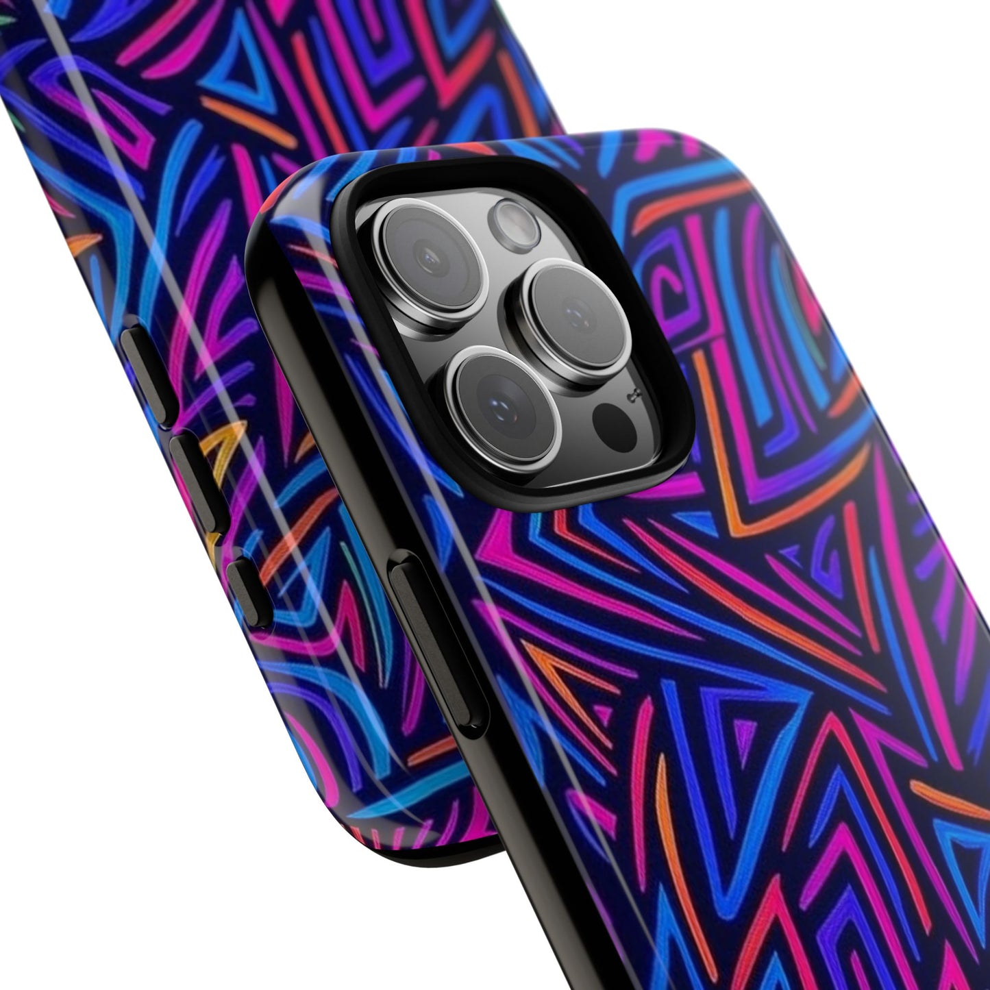 Vibrant Phone Case, Funky Design, Durable Phone Cover, Colorful Accessories, Unique Gift for Tech Lovers