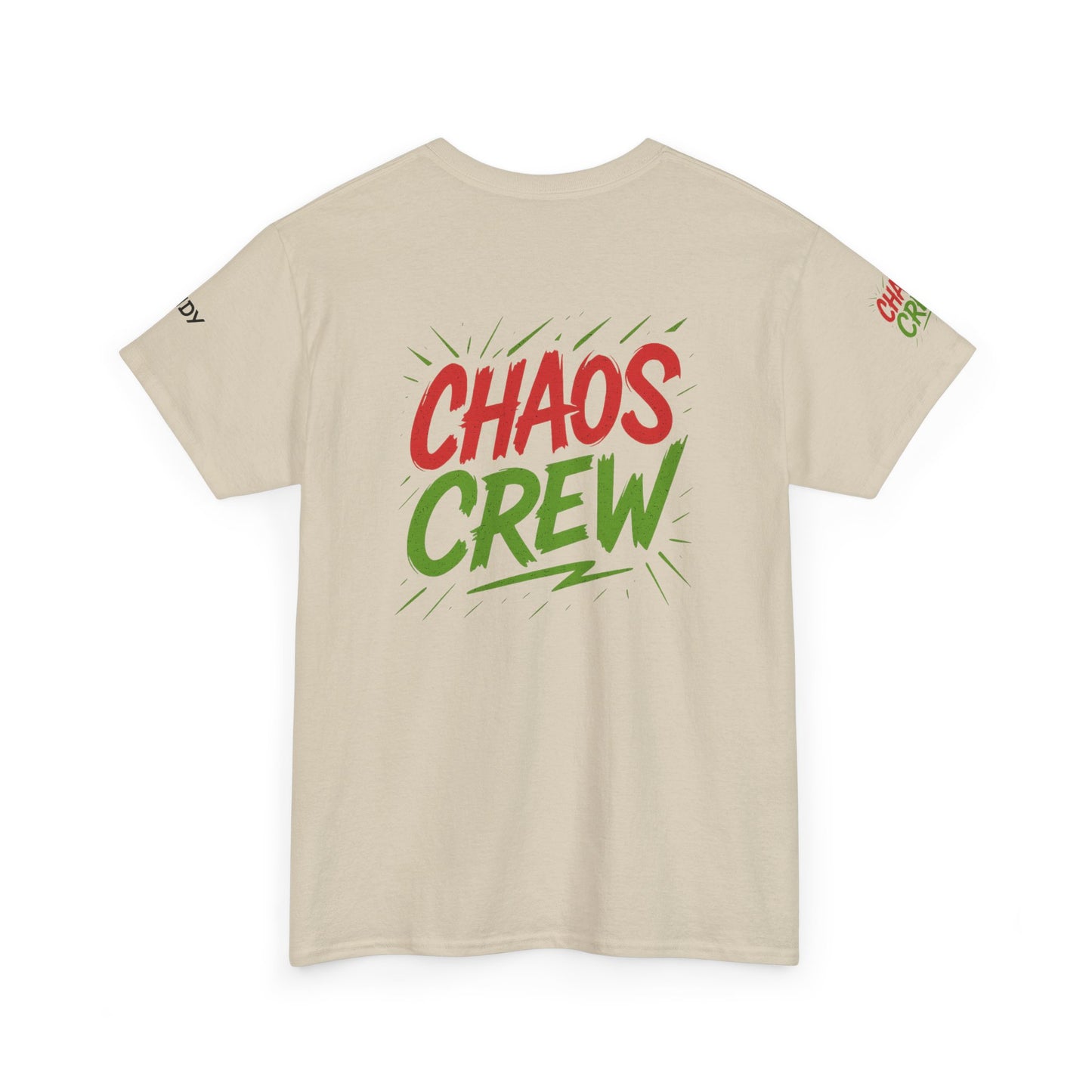 Chaos Crew Unisex Heavy Cotton Tee | Fun Graphic T-Shirt for Group Events, Parties, Celebrations, Gifts, Casual Wear
