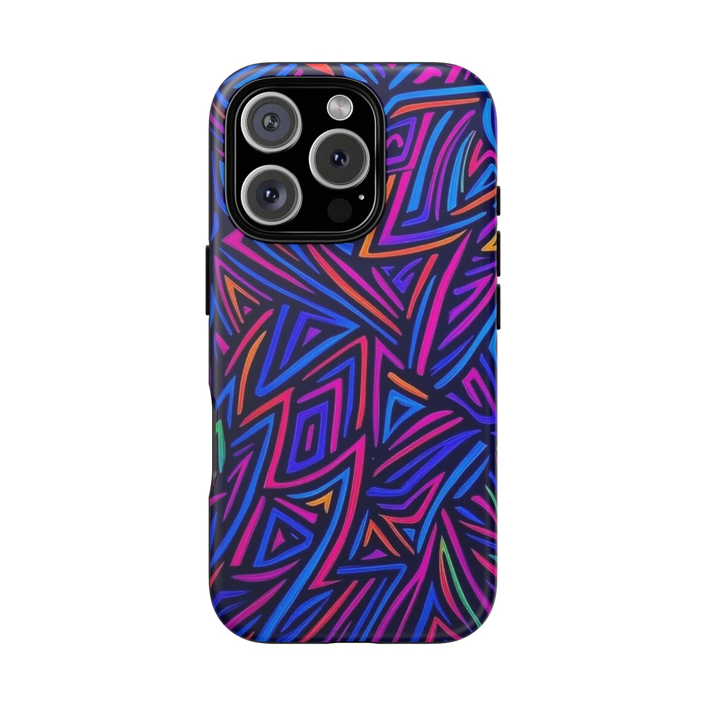 Vibrant Phone Case, Funky Design, Durable Phone Cover, Colorful Accessories, Unique Gift for Tech Lovers