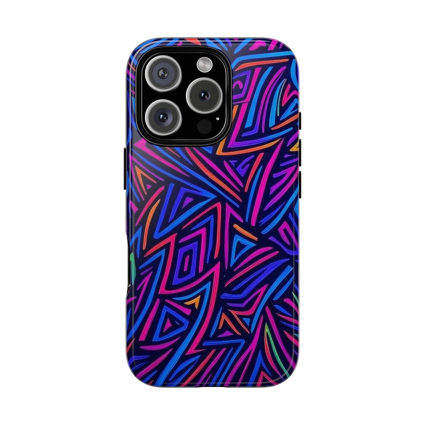 Vibrant Phone Case, Funky Design, Durable Phone Cover, Colorful Accessories, Unique Gift for Tech Lovers
