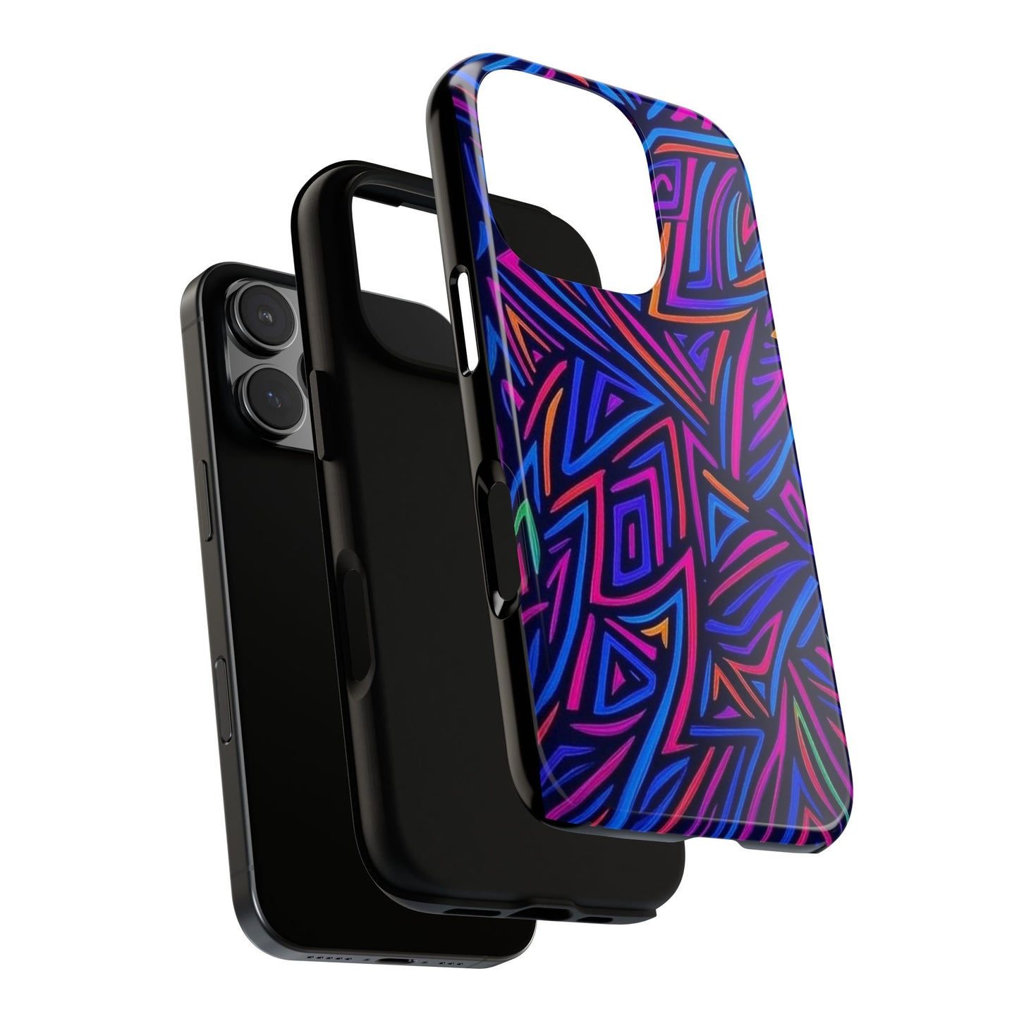 Vibrant Phone Case, Funky Design, Durable Phone Cover, Colorful Accessories, Unique Gift for Tech Lovers