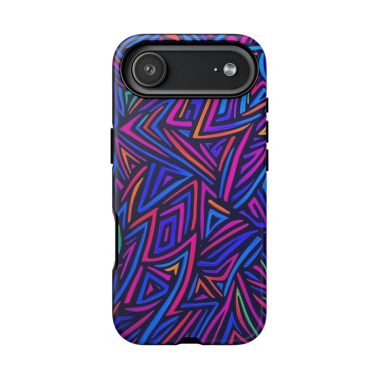 Vibrant Phone Case, Funky Design, Durable Phone Cover, Colorful Accessories, Unique Gift for Tech Lovers