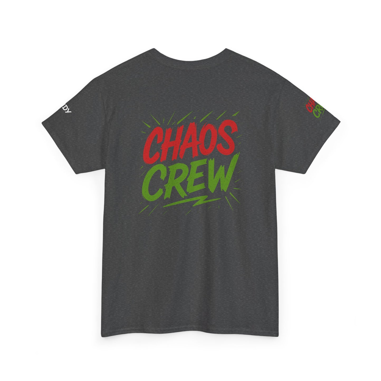 Chaos Crew Unisex Heavy Cotton Tee | Fun Graphic T-Shirt for Group Events, Parties, Celebrations, Gifts, Casual Wear