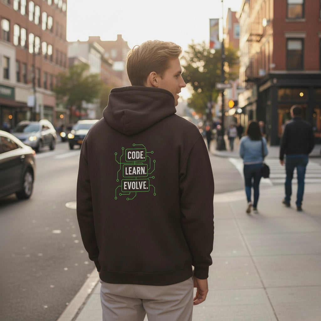 CODE LEARN EVOLVE Hoodie Sweatshirt