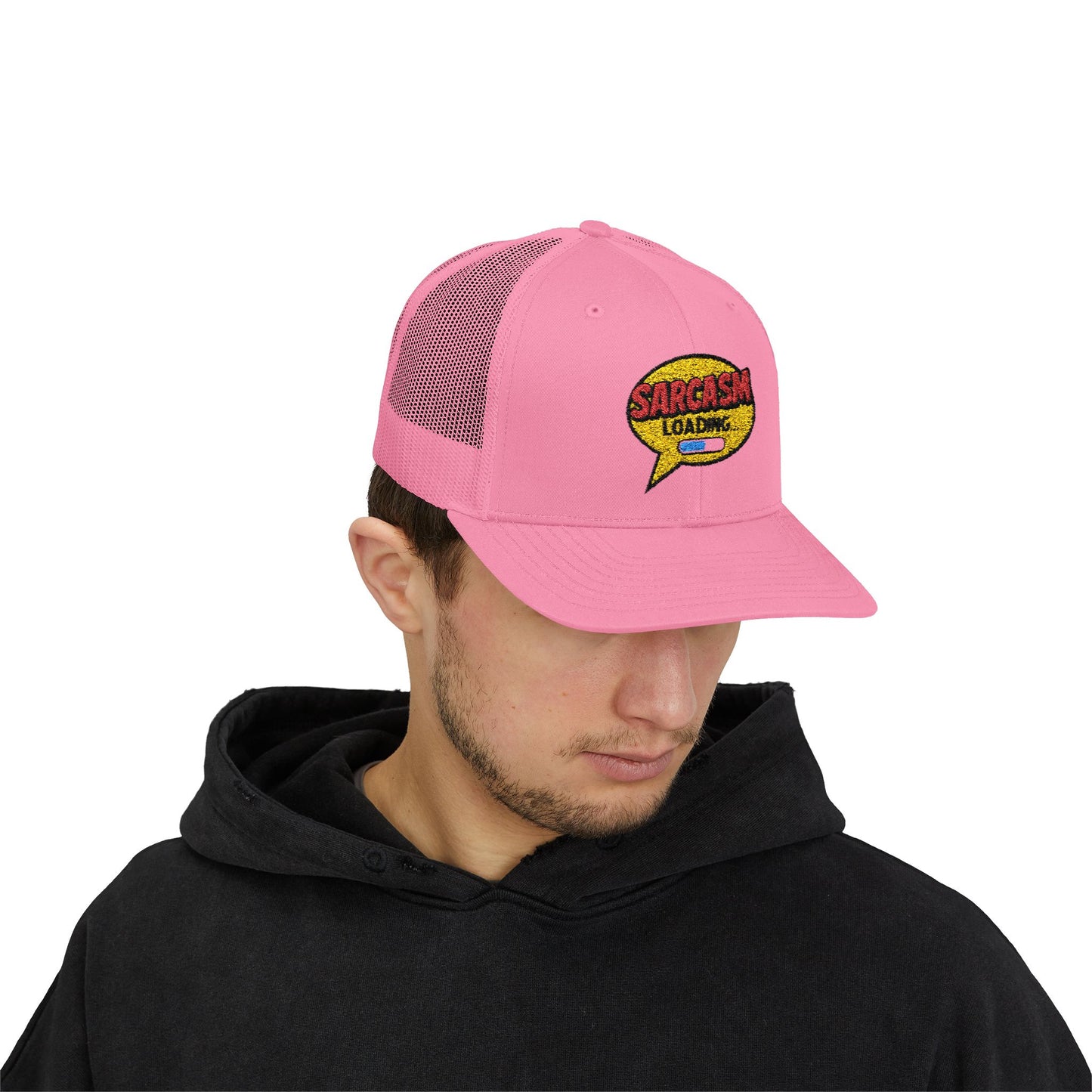 Sarcasm Loading... Snapback Trucker Cap - Funny Hat for Humor Lovers and Gift for Friends