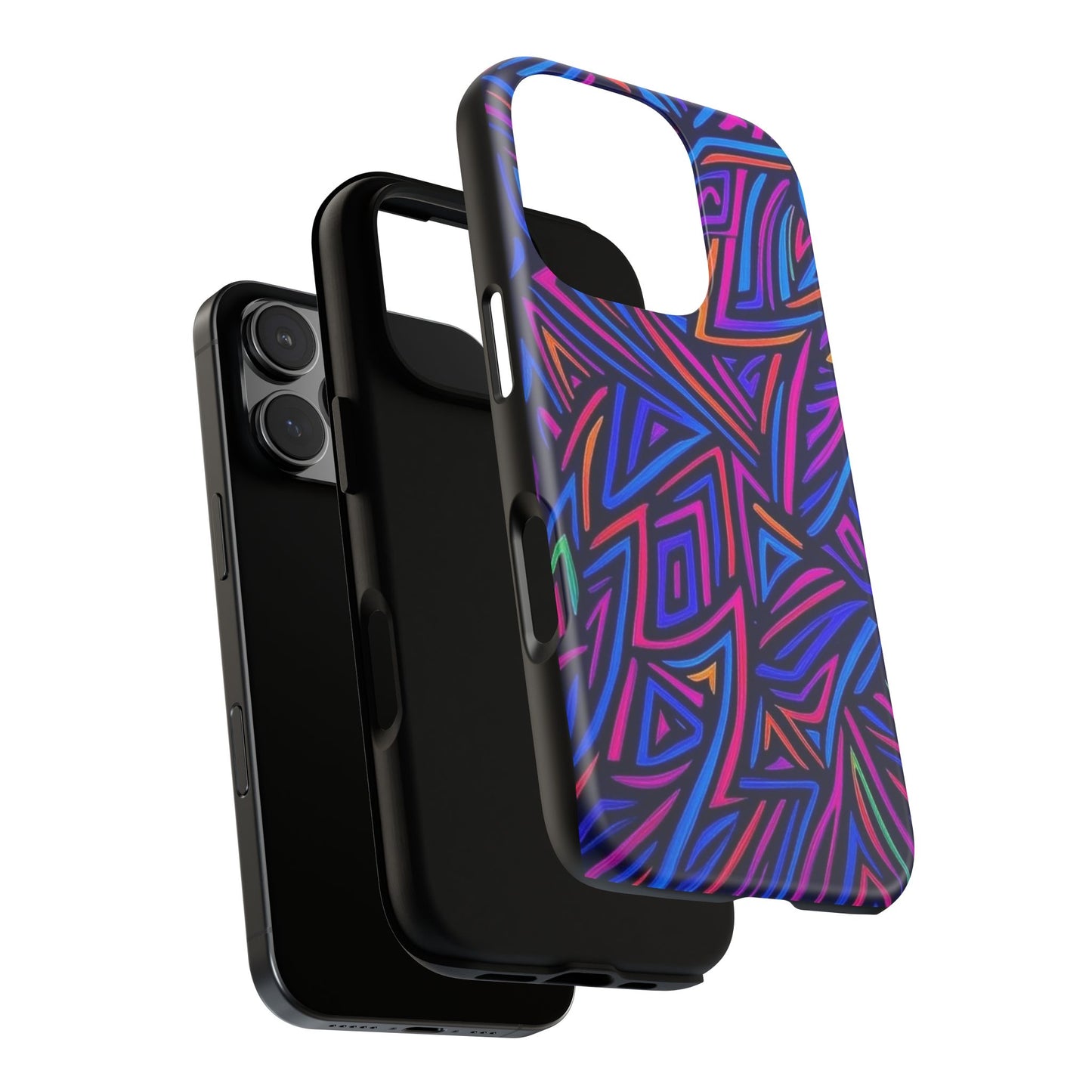 Vibrant Phone Case, Funky Design, Durable Phone Cover, Colorful Accessories, Unique Gift for Tech Lovers
