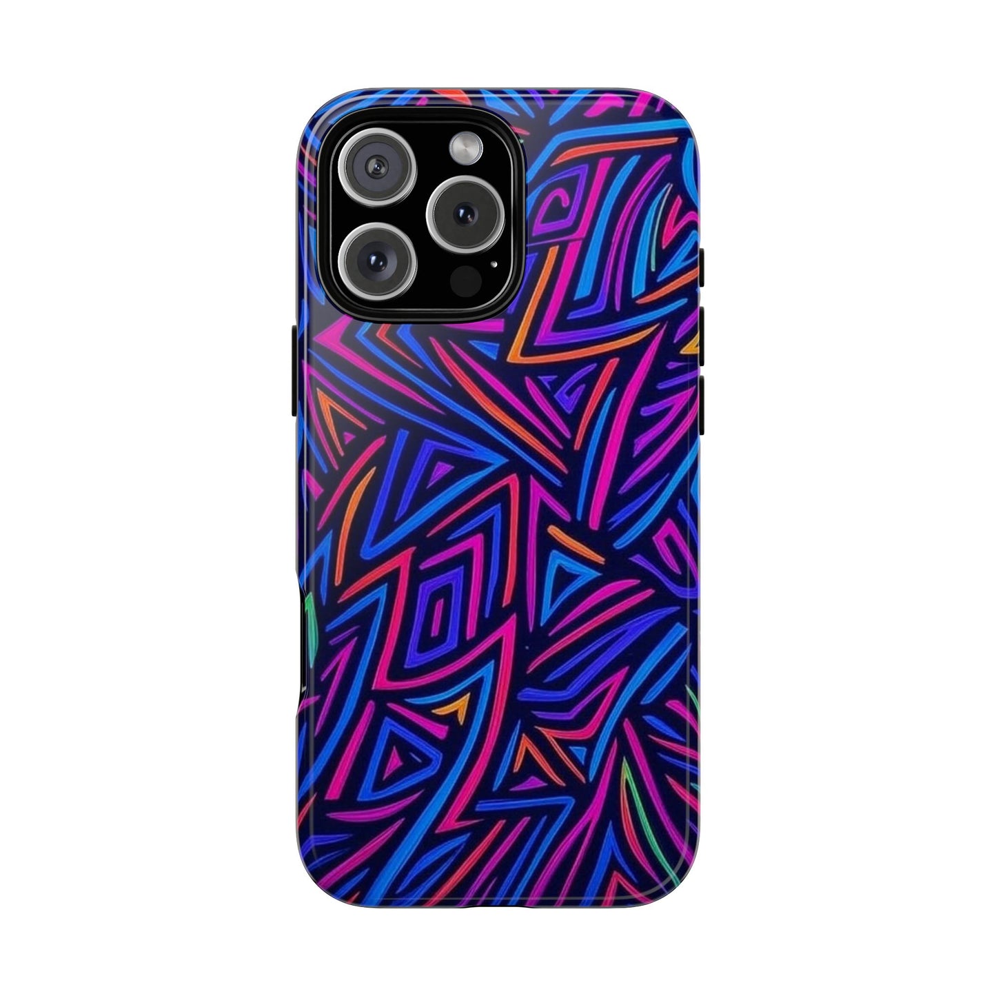 Vibrant Phone Case, Funky Design, Durable Phone Cover, Colorful Accessories, Unique Gift for Tech Lovers