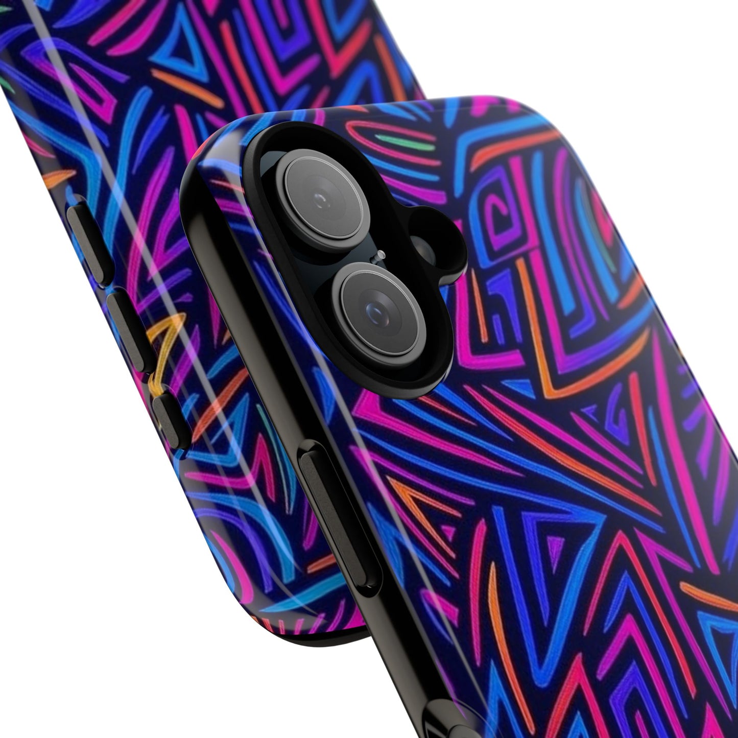 Vibrant Phone Case, Funky Design, Durable Phone Cover, Colorful Accessories, Unique Gift for Tech Lovers