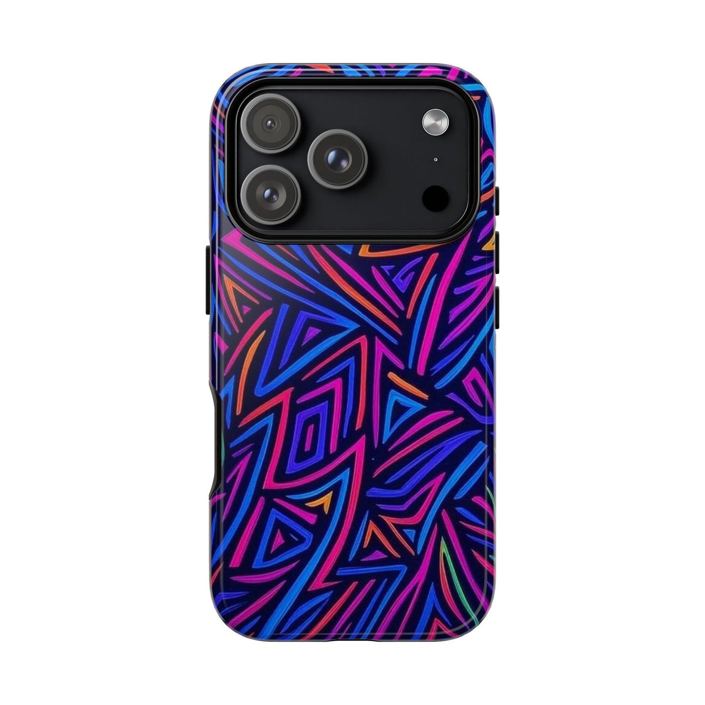 Vibrant Phone Case, Funky Design, Durable Phone Cover, Colorful Accessories, Unique Gift for Tech Lovers