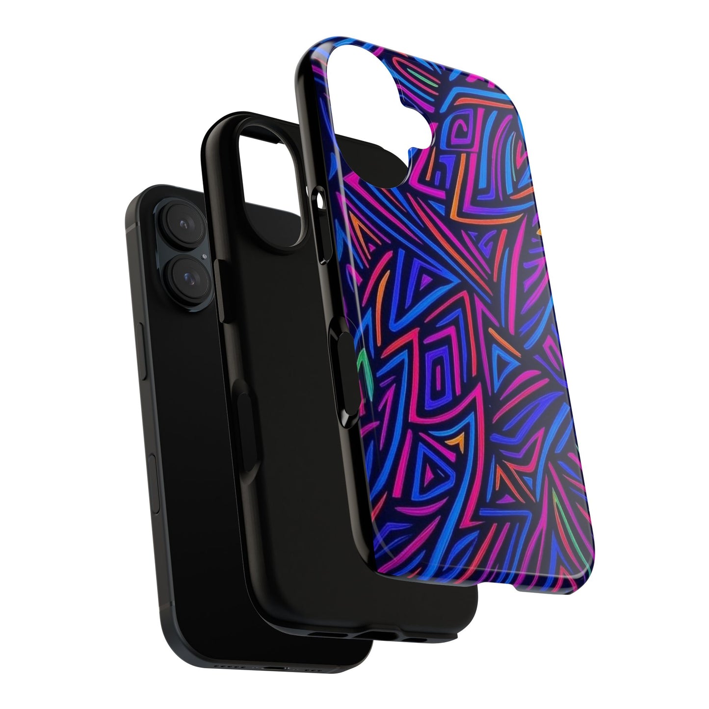 Vibrant Phone Case, Funky Design, Durable Phone Cover, Colorful Accessories, Unique Gift for Tech Lovers