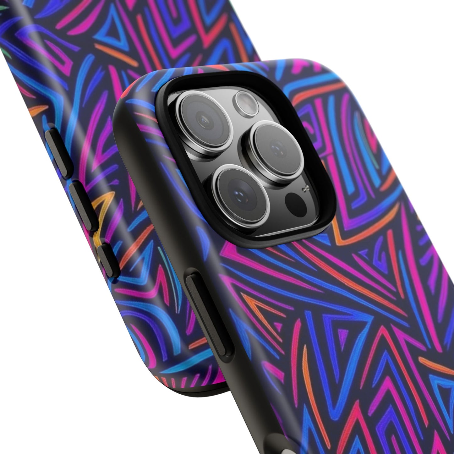 Vibrant Phone Case, Funky Design, Durable Phone Cover, Colorful Accessories, Unique Gift for Tech Lovers