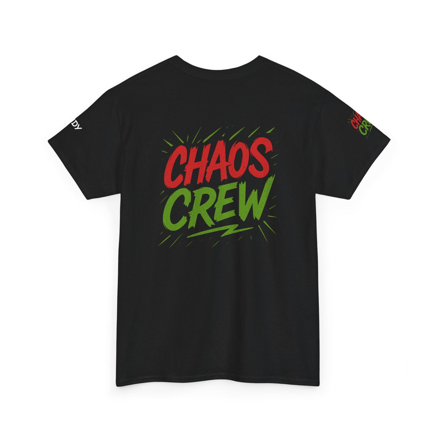 Chaos Crew Unisex Heavy Cotton Tee | Fun Graphic T-Shirt for Group Events, Parties, Celebrations, Gifts, Casual Wear