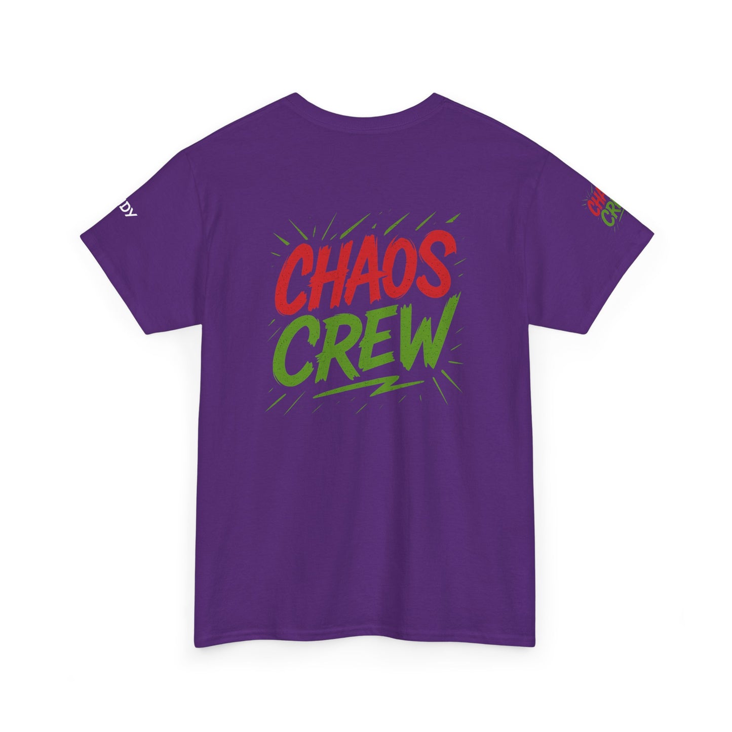 Chaos Crew Unisex Heavy Cotton Tee | Fun Graphic T-Shirt for Group Events, Parties, Celebrations, Gifts, Casual Wear