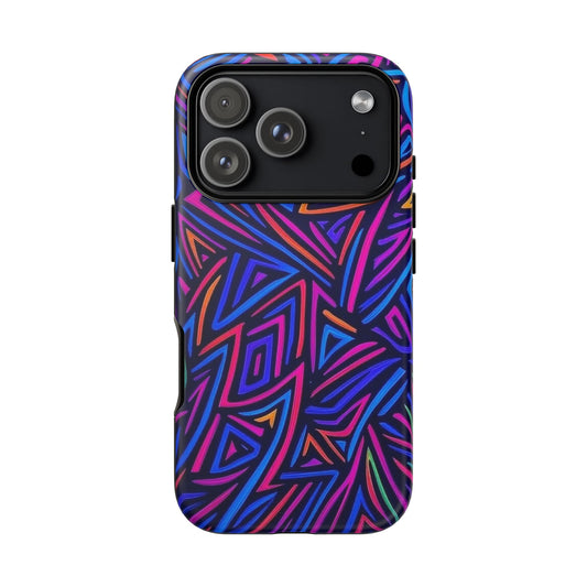 Vibrant Phone Case, Funky Design, Durable Phone Cover, Colorful Accessories, Unique Gift for Tech Lovers