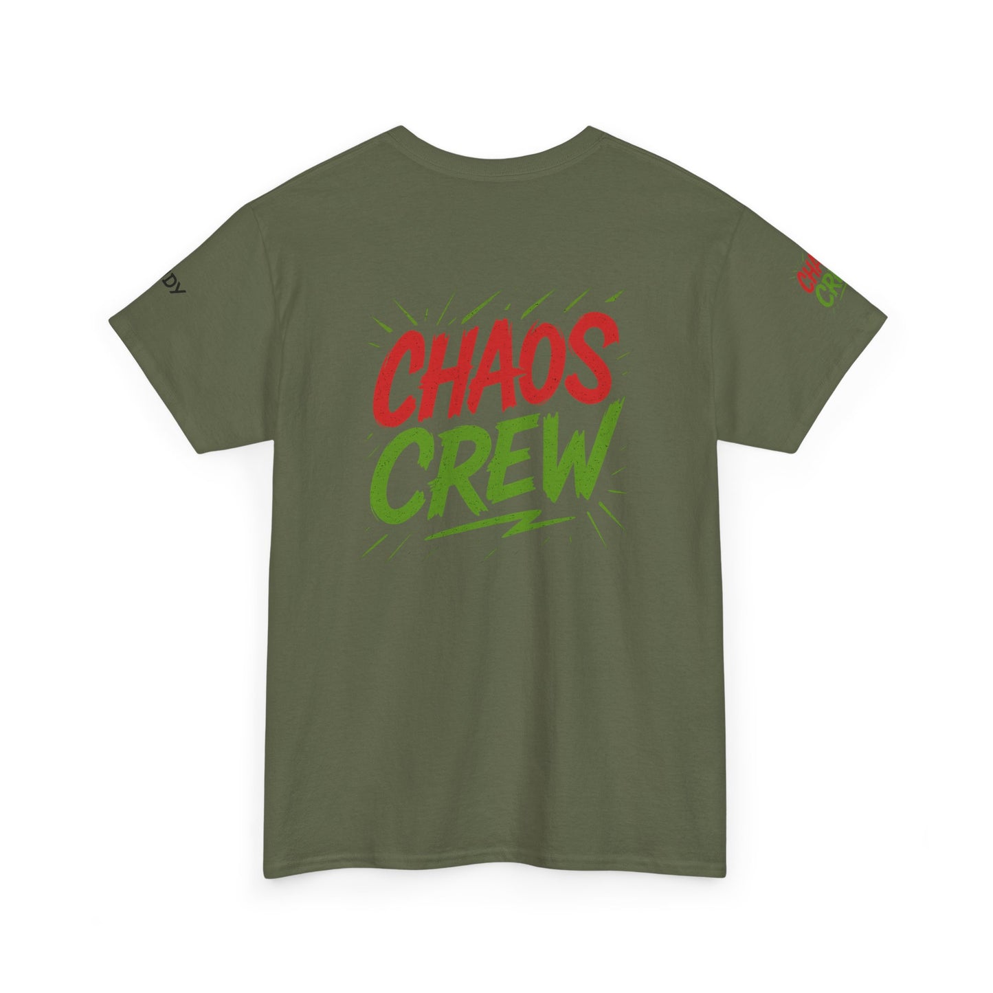 Chaos Crew Unisex Heavy Cotton Tee | Fun Graphic T-Shirt for Group Events, Parties, Celebrations, Gifts, Casual Wear