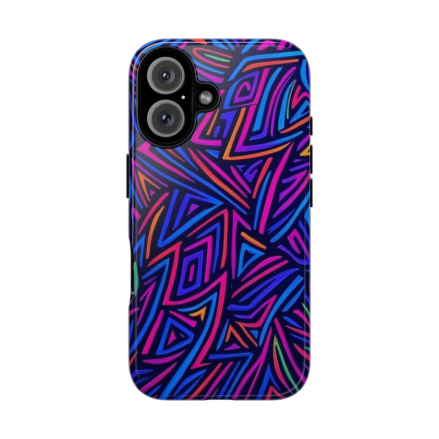 Vibrant Phone Case, Funky Design, Durable Phone Cover, Colorful Accessories, Unique Gift for Tech Lovers