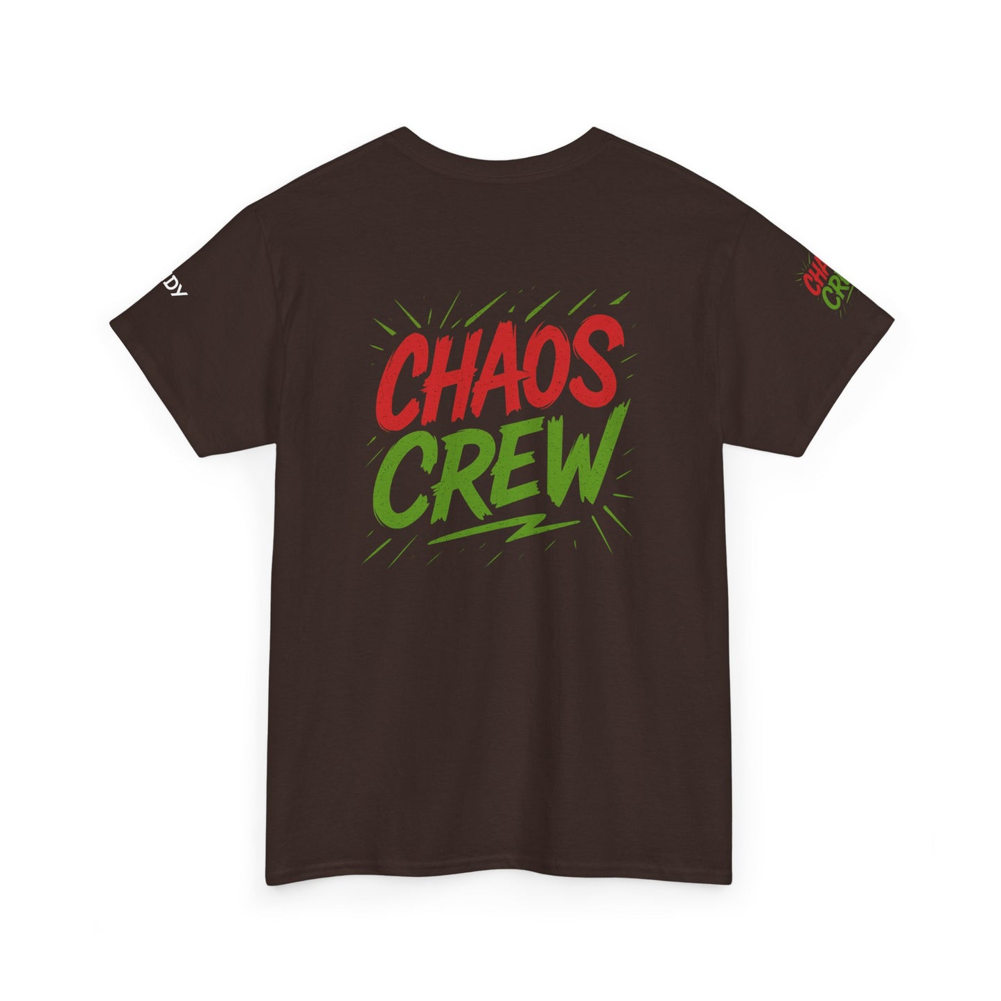 Chaos Crew Unisex Heavy Cotton Tee | Fun Graphic T-Shirt for Group Events, Parties, Celebrations, Gifts, Casual Wear