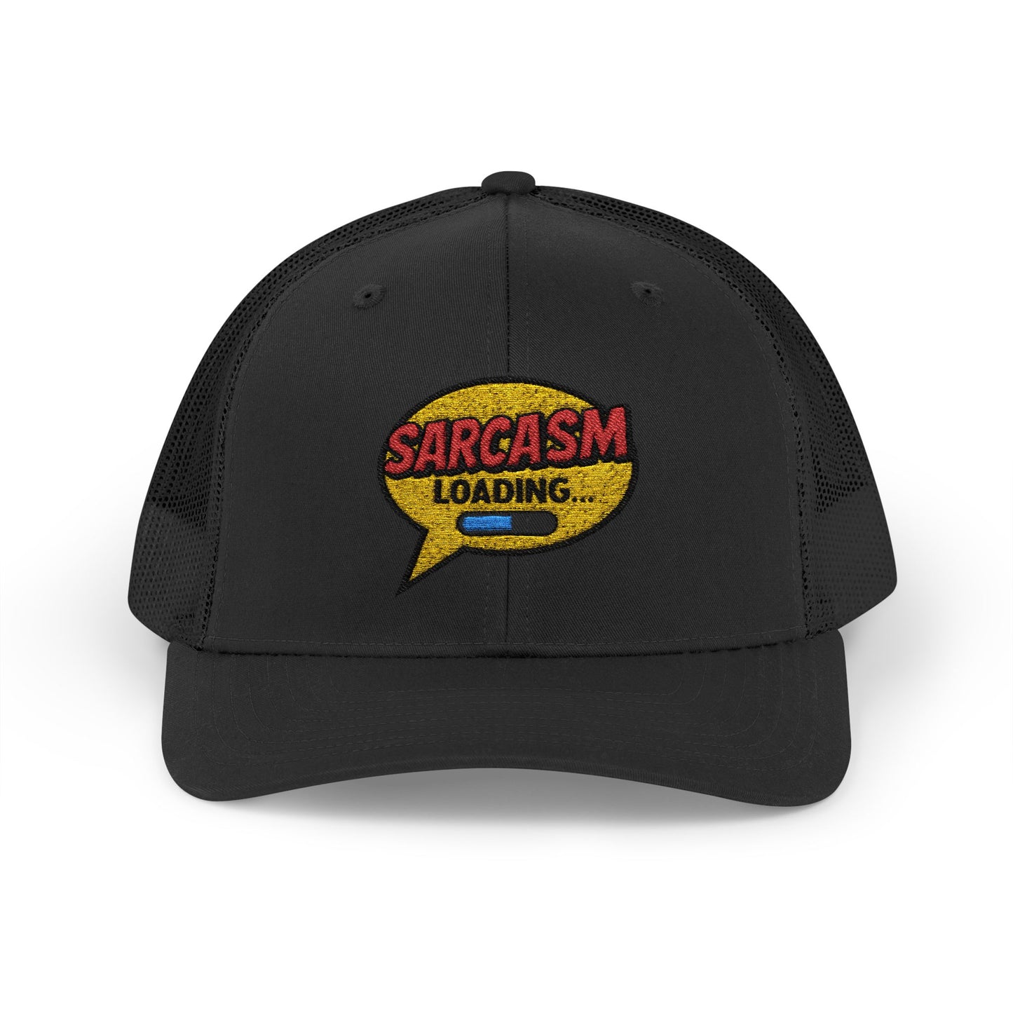 Sarcasm Loading... Snapback Trucker Cap - Funny Hat for Humor Lovers and Gift for Friends