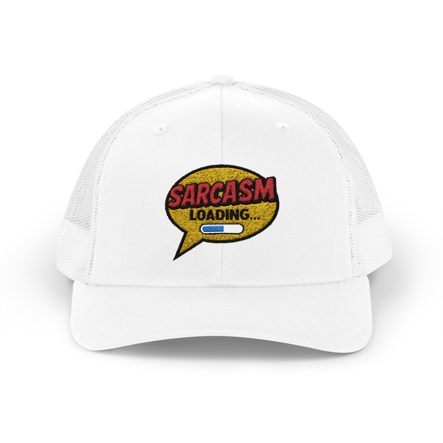 Sarcasm Loading... Snapback Trucker Cap - Funny Hat for Humor Lovers and Gift for Friends