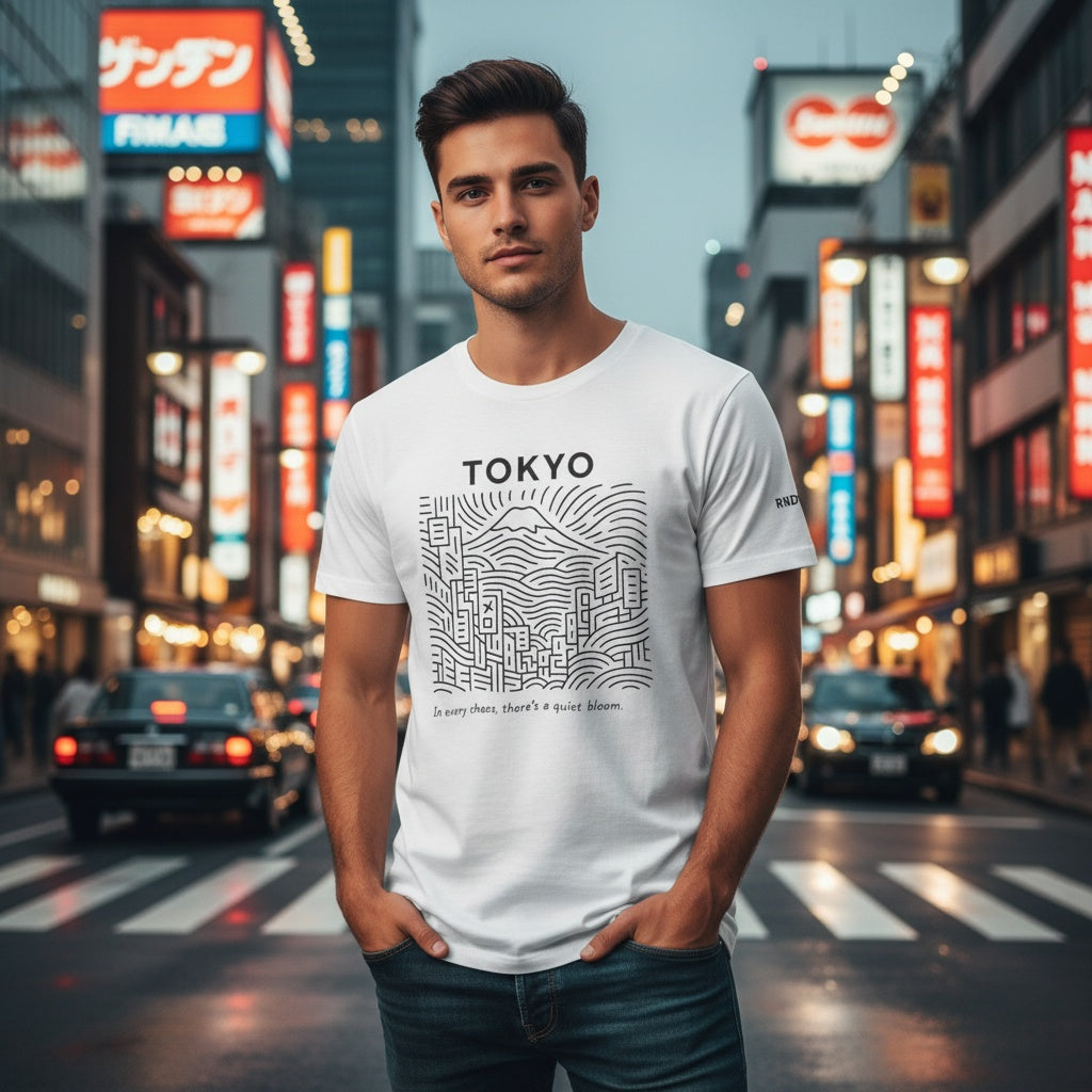 Tokyo Inspired Unisex Tee - Minimalist Graphic Shirt
